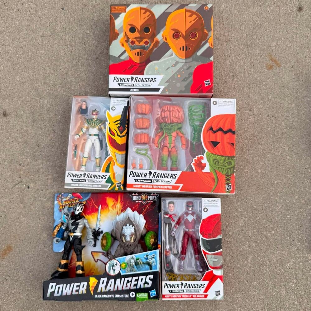 Power Rangers Lightning Collection Figure Lot Lord Drakkon Red Ranger NIB